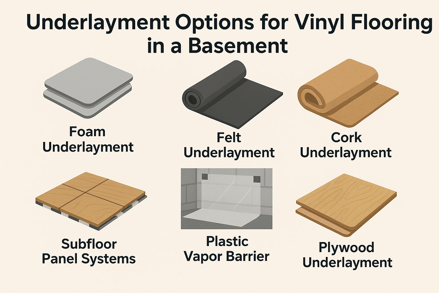Best Underlayment Options for Vinyl Flooring in a Basement