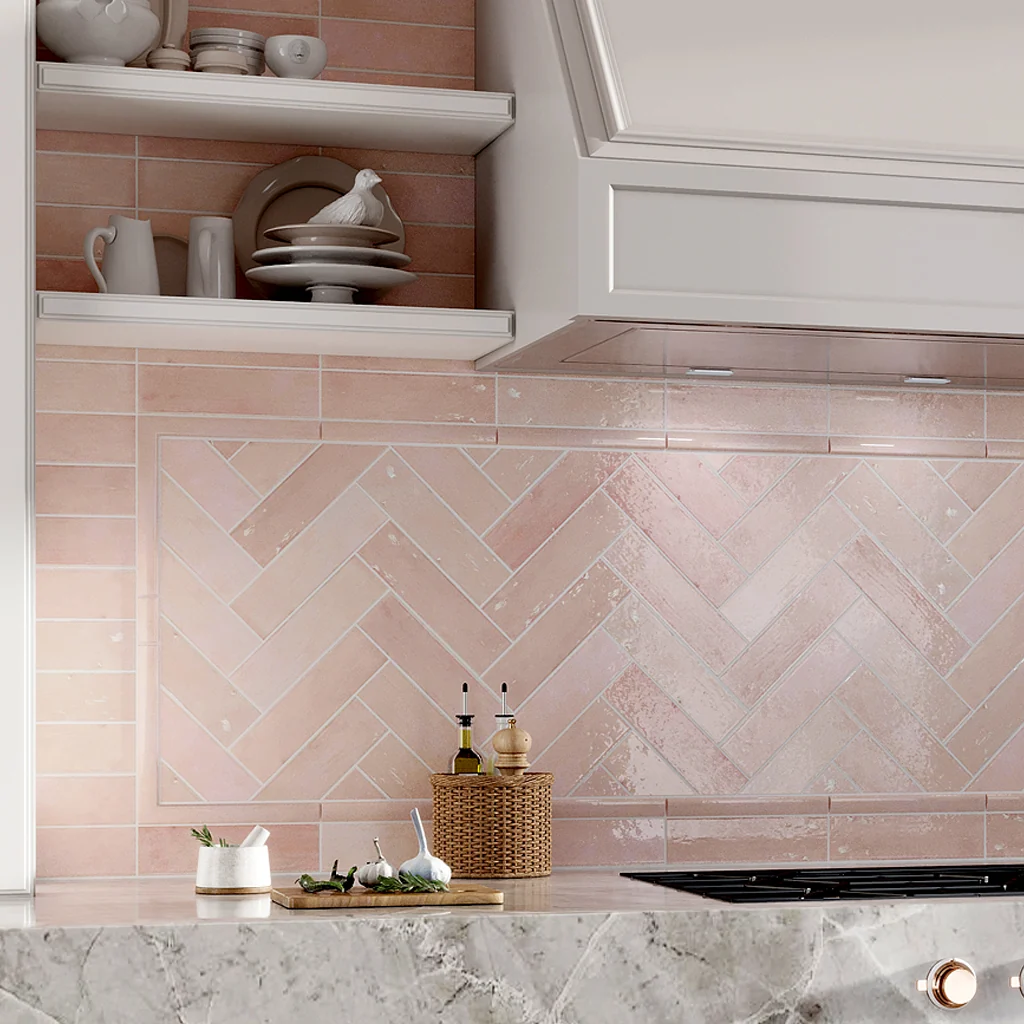 Ceramic backsplash